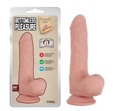 Dildo realistyczny penis z jądrami przyssawka 20cm